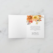 Dankbaar, blij Thanksgiving wenskaart Feestdagen Kaart (Binnen)