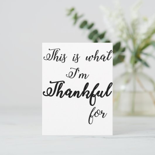 dankbaar briefkaart (Staand voorkant)