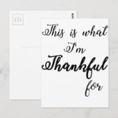 dankbaar briefkaart (Voorkant / Achterkant)