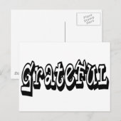 dankbaar briefkaart (Voorkant / Achterkant)