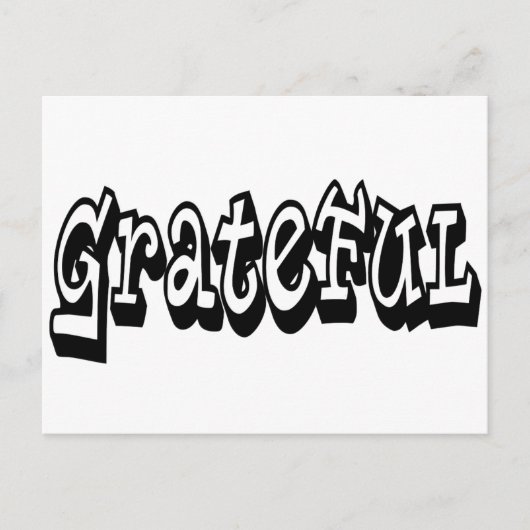 dankbaar briefkaart (Voorkant)