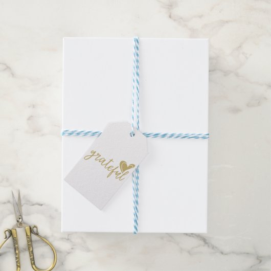 dankbaar cadeaulabel (Met Touw)