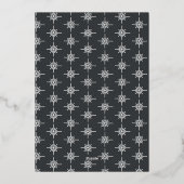 Dankbaar dank modern minimalistisch elegant schrif folie feestdagenkaart (Achterkant)