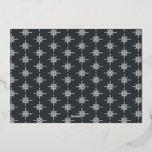 Dankbaar dank modern minimalistisch elegant script folie feestdagenkaart (Achterkant)