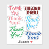 Dankbaar "Dank u!" Stickers (Vel)