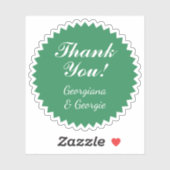 Dankbaar, dankbaar "Dank u!" Sticker (Vel)