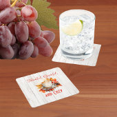 Dankbaar, dankbaar en gezellig - Thanksgiving Kartonnen Onderzetters