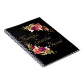 Dankbaar dankbaar gezegend Christelijk vrouwengelo Notitieboek (Rechterzijde)