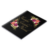 Dankbaar dankbaar gezegend Christelijk vrouwengelo Notitieboek (Linkerzijde)