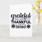 dankbaar dankbaar gezegend kaart (Gele Bloem)