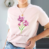 Dankbaar, dankbaar, gezegend met bloemen t-shirt