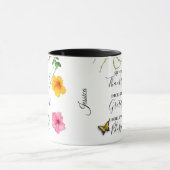 Dankbaar, dankbaar, gezegend script Natuur Mok (Midden)