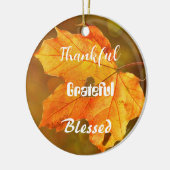 Dankbaar dankbaar gezegend Thanksgiving Ornament (Links)