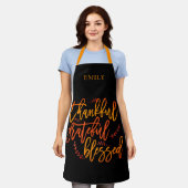 dankbaar dankbaar gezegende naam Sinaasappel geel  Schort (Gedragen)