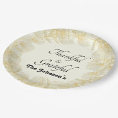 Dankbaar & dankbaar Herfst Celebration Dinner Part Papieren Bordje (Gekanteld)