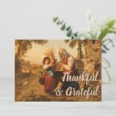 Dankbaar & Dankbaar Oogst Roman Campagna Feestdagenkaart (Staand voorkant)