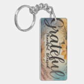 Dankbaar, dankbare, gezegende Sleutelhanger (Voorkant Links)