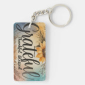 Dankbaar, dankbare, gezegende Sleutelhanger (achterkant)