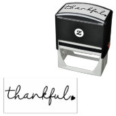 Dankbaar - Dankdag Zelfinktende Stempel (In situ)