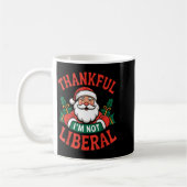 Dankbaar dat ik geen liberale kerstman ben Funny C Koffiemok (Links)