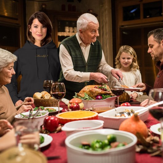 Dankbaar Eenvoudig Minimalist Hoodie