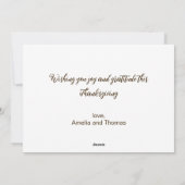  dankbaar en dankbaar herfsthuisje feestdagenkaart (Achterkant)