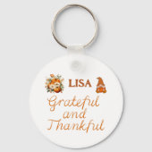 Dankbaar en Dankbaar Naam Monogram | Sleutelhanger (Achterkant)