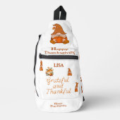 Dankbaar en Dankbaar Naam Monogram | Sling Bag (Voorkant)