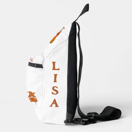 Dankbaar en Dankbaar Naam Monogram | Sling Bag (Rechts)