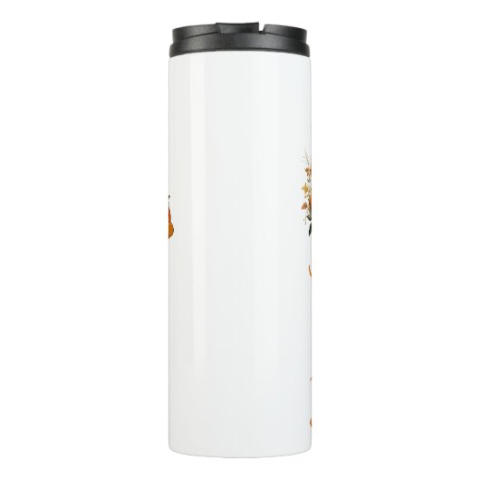 Dankbaar en Dankbaar Naam Monogram | Thermosbeker (Achterkant)