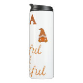 Dankbaar en Dankbaar Naam Monogram | Thermosbeker (Geroteerd rechts)