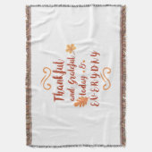 dankbaar en erkentelijk thanksgiving deken (Voorkant Verticaal)