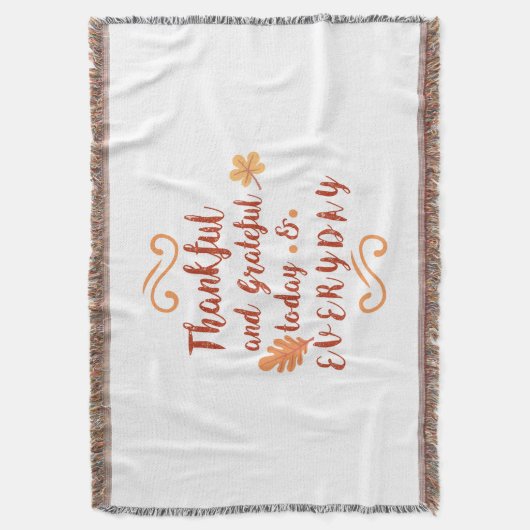 dankbaar en erkentelijk thanksgiving deken (Voorkant Verticaal)