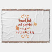 dankbaar en erkentelijk thanksgiving deken (Voorkant)