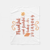 dankbaar en erkentelijk thanksgiving fleece deken (Voorkant)