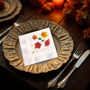 Dankbaar en Erkentelijk Thanksgiving Servet