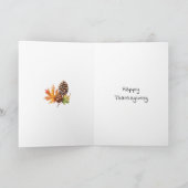 Dankbaar en gezegend | Fijne Thanksgiving Kaart (Binnen)