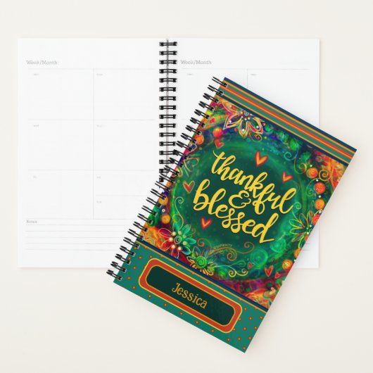 Dankbaar en gezegend  Inspirerend Plezier Planner (Display)