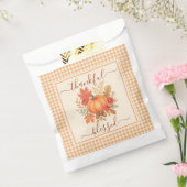 Dankbaar en gezegend pompoen | Herfst Thanksgiving Bedankzakje (Gezegeld)