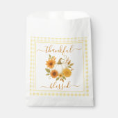 Dankbaar en gezegend pompoen | Herfst Thanksgiving Bedankzakje (Voorkant)