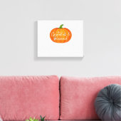 Dankbaar en gezegend - Pompoen Herfst Thanksgiving Canvas Afdruk (Insitu (Woonkamer))
