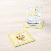 Dankbaar en gezegend pompoen | Herfst Thanksgiving Kartonnen Onderzetters (Insitu)