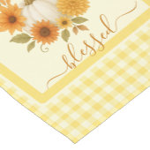 Dankbaar en gezegend pompoen | Herfst Thanksgiving Korte Tafelloper (Hoek)