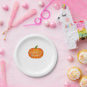 Dankbaar en gezegend - Pompoen Herfst Thanksgiving Papieren Bordje (Feest)