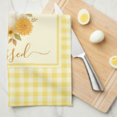 Dankbaar en gezegend pompoen | Herfst Thanksgiving Theedoek (Quarter Fold)