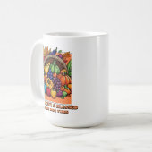 Dankbaar en gezegend – Psalm 100:4 Koffiemok (Voorkant links)