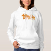 Dankbaar en gezegend, Thanksgiving Hoodie (Voorkant)