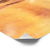 Dankbaar en gezegend vreugdevol Beach Run Poster (Hoek)