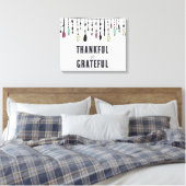 Dankbaar Erkentelijk Boho Kwast Canvasprint Canvas Afdruk (Insitu (Slaapkamer))