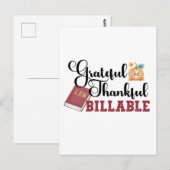 Dankbaar Erkentelijk Factureerbaar - Advocaat Than Briefkaart (Voorkant / Achterkant)